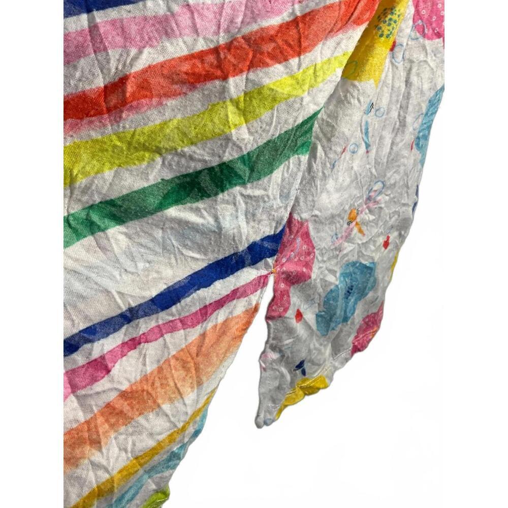 Shana Long Sleeve Button-Up Shirt with Colorful Floral and Stripe Pattern XL - Picture 8 of 9
